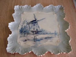 Antik barokkos porcelán tányér