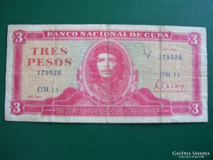 Cuba 3 Pesos 1983.