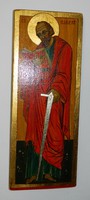Szigeti Erzsébet ikonfestő kézzel festett másolat eredeti technikával: Szent Pál