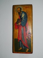 Szigeti Erzsébet ikonfestő kézzel festett másolat eredeti technikával : pecséttel 