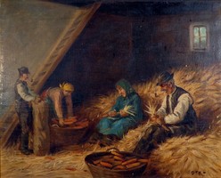 Ott Zoltán ( 1881- )  " Kukorica fosztás " 