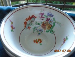 C.Knoll Karlsbad kézzel festett ezüst klasszikus és látványos Meisseni virágmintás teás csésze alát