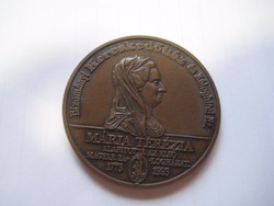 Mária Theresia, abbot, founder, commemorative medal 1773 - 1993