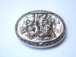 Pazar Holland ezüst tubákos szelence,~1920