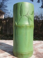 Bambusznád mot. kerámia váza 19 cm