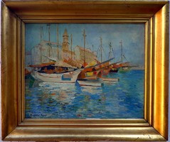Radnai József ( 1896-1963) ! " Spalota kikötő " 