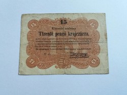 15 pengő krajczárra 1849.