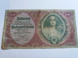5000 Korona 1922.