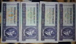Ady 500 forint 1969-1975-1980-1990,egyben eladó, szép állapotú ropogós bankjegyek !