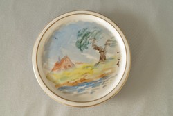 Zsolnay kézzel festett tányér