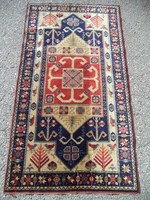 Kaukázusi kuba madaras kézi csomózású perzsa gyapjú szőnyeg eladó 148cmx79cm