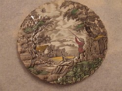 Régi vadász jelenetes angol tányér- The Hunter by Myott 