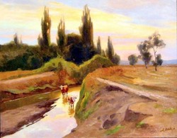 Edvi-Illés Aladár  (1870 - 1958):Meredek part