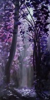 Az erdő színei - Lila  , festmény, tájkép