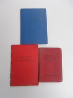 Kádár-korszak kommunista relikviák 3 darab tagsági könyv (AA-0909)