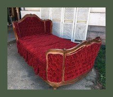 Gyönyörűséges,különleges Barokk szingli ágy,szófa
