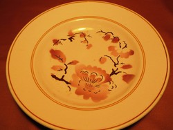 Gránit tányér rózsaszín virággal