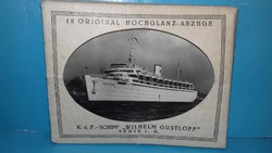 Wilhelm gustloff ship - in 12 original black and white paper cases