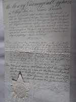 MAGYARÓVÁR MOSONMAGYARÓVÁR 1834 OKIRAT OKMÁNY OKLEVÉL DOKUMENTUM KÉZIRAT PECSÉT