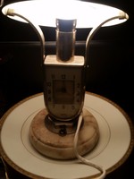 Art deko asztali óra lámpa Mofém