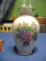 Herendi pillangós-virágos váza - 14,5 cm