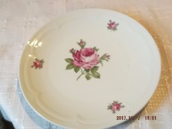 Vadrózsás régi lapos  tányér