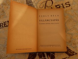 Zsolt Béla Villámcsapás antikvár könyv