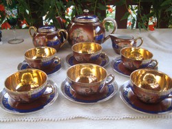 Zsolnay ,  antik teás   készlet