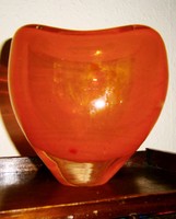 Muránói üveg  váza-nehéz vastag darab 