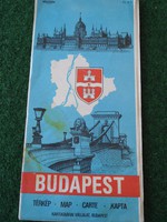 Budapest térkép 1985 Kartográfiai Vállalat