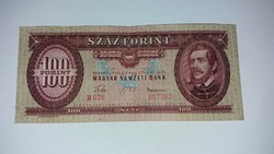 100 Forint 1960-as , Ritka ,szép állapotú ropogós bankjegy  !
