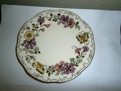 Zsolnay pillangós mintával tányér