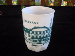 Zsolnay commemorative cup harkány, 70s