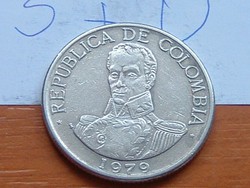 KOLUMBIA COLOMBIA 1 PESO 1979 SIMON BOLIVAR S+V