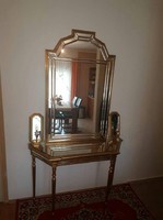 Deknudt brand gold furniture set with 2 wall arms
