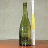 "Haggenmacher Sörgyárak R.T. Kőbánya-Budafok 0.45 L." világoszöld sörösüveg