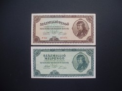100 millió pengő 1946 - 100 millió milpengő 1946 LOT !!!