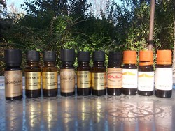 Essential oil fragrance oil with several fragrances