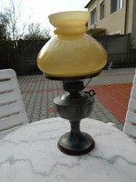 Antik  talpas petróleum lámpa - díszlámpa