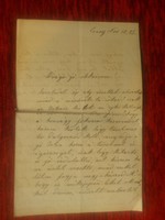 Régi magánlevél - Szövényi család - Csány - 1885 október 15 - levél