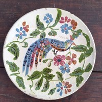 Antik SOVATA feliratos madaras tányér