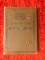 Személyazonossági igazolvány - 1924 - okirat