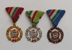Fegyverbarátságért Érdemérem arany, ezüst, bronz fokozat. ( 1979 )