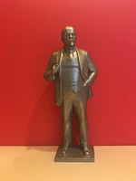Lenin szobor 33 cm magas aluminium öntvény