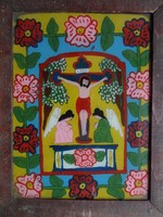 Eredeti erdélyi kézzel festett üveg ikon