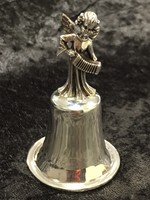 Ezüst miniatűr angyalkás csengő