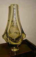 Muránoi Seguso üveg  váza  váza 26 cm