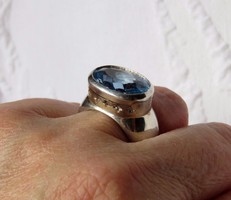 Pazar JOOP! ezüst gyűrű akvamarinnal / 22,2 gr