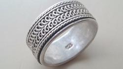 Ezüst forgóbetétes karikagyűrű 925 