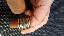 Indiai 925 ezüst gyűrű - antik